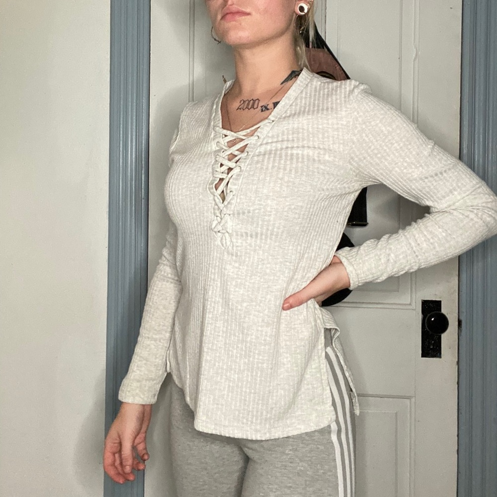 Lace up top